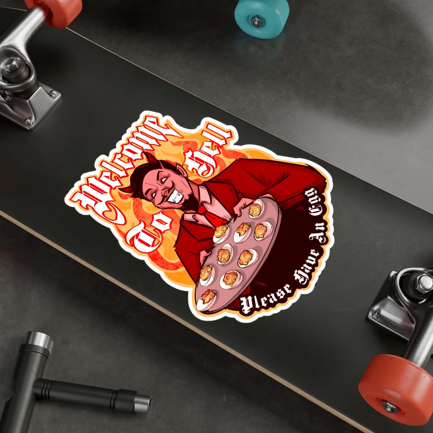 Deviled Eggs Kiss-Cut Vinyl Decal