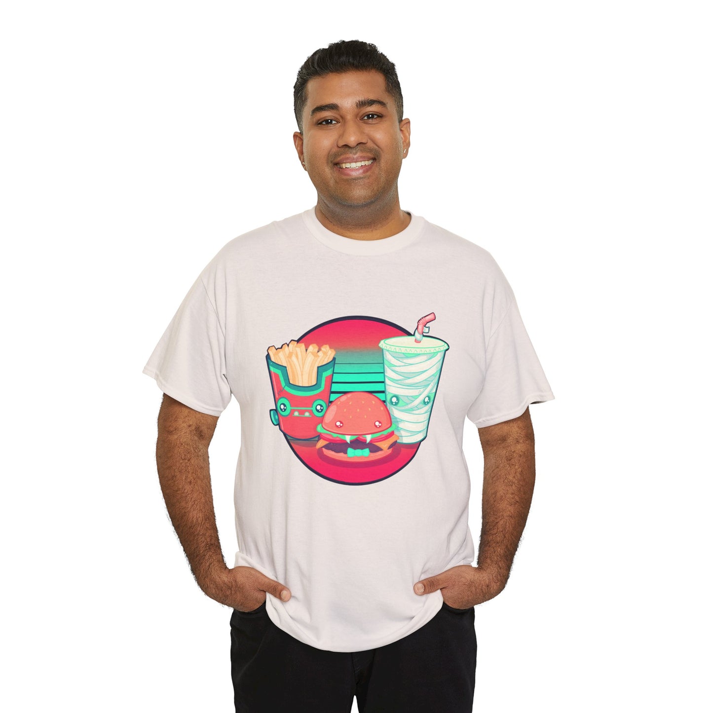 Spooky Fast Food Unisex Heavy Cotton Tee