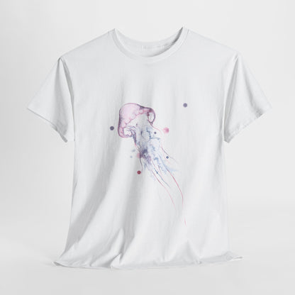 Jellyfish Watercolor Unisex Heavy Cotton Tee