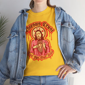 Cheesus Crust Unisex Heavy Cotton Tee