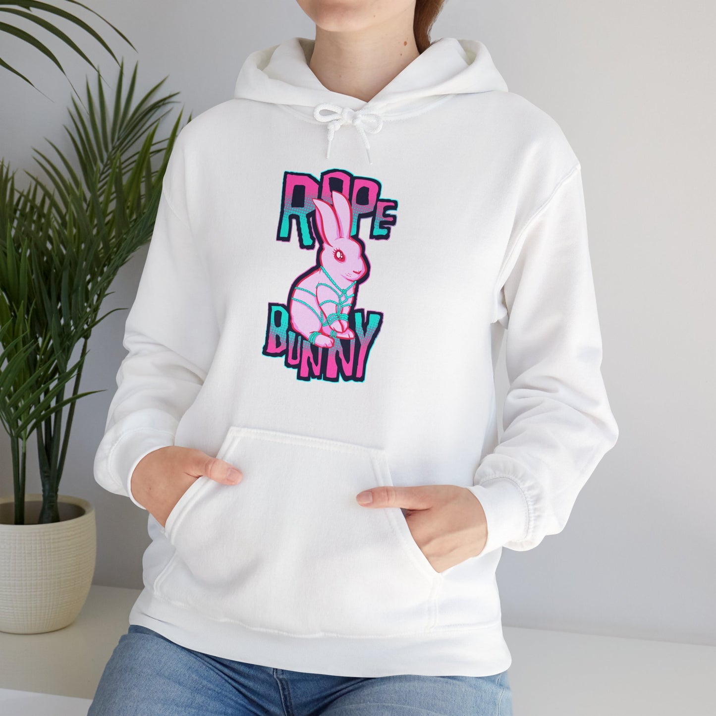 Rope Bunny Unisex Heavy Blend Hooded Sweatshirt