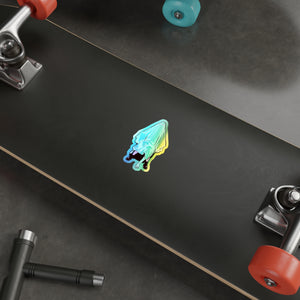 Two Headed Ghost Holographic Die-cut Stickers