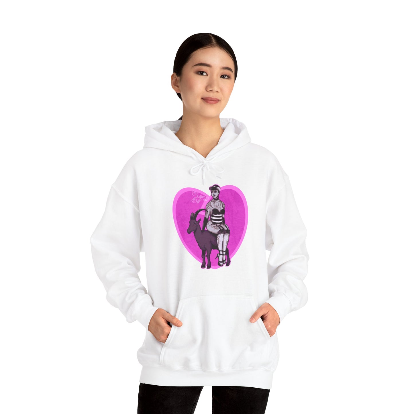 Goth Pinup Unisex Heavy Blend Hooded Sweatshirt