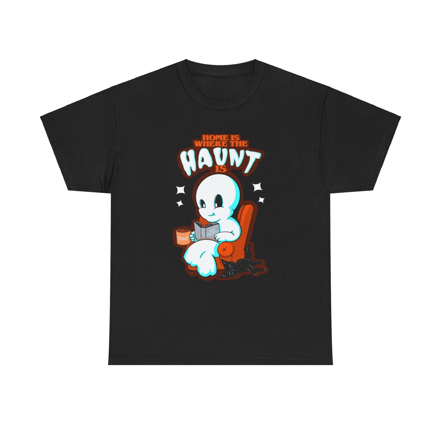 Home Is Where The Haunt Is Unisex Heavy Cotton Tee
