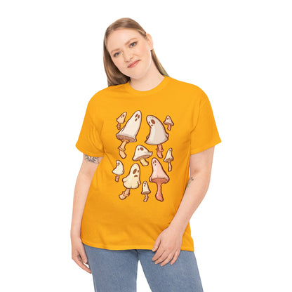 Spooky Mushrooms Unisex Heavy Cotton Tee