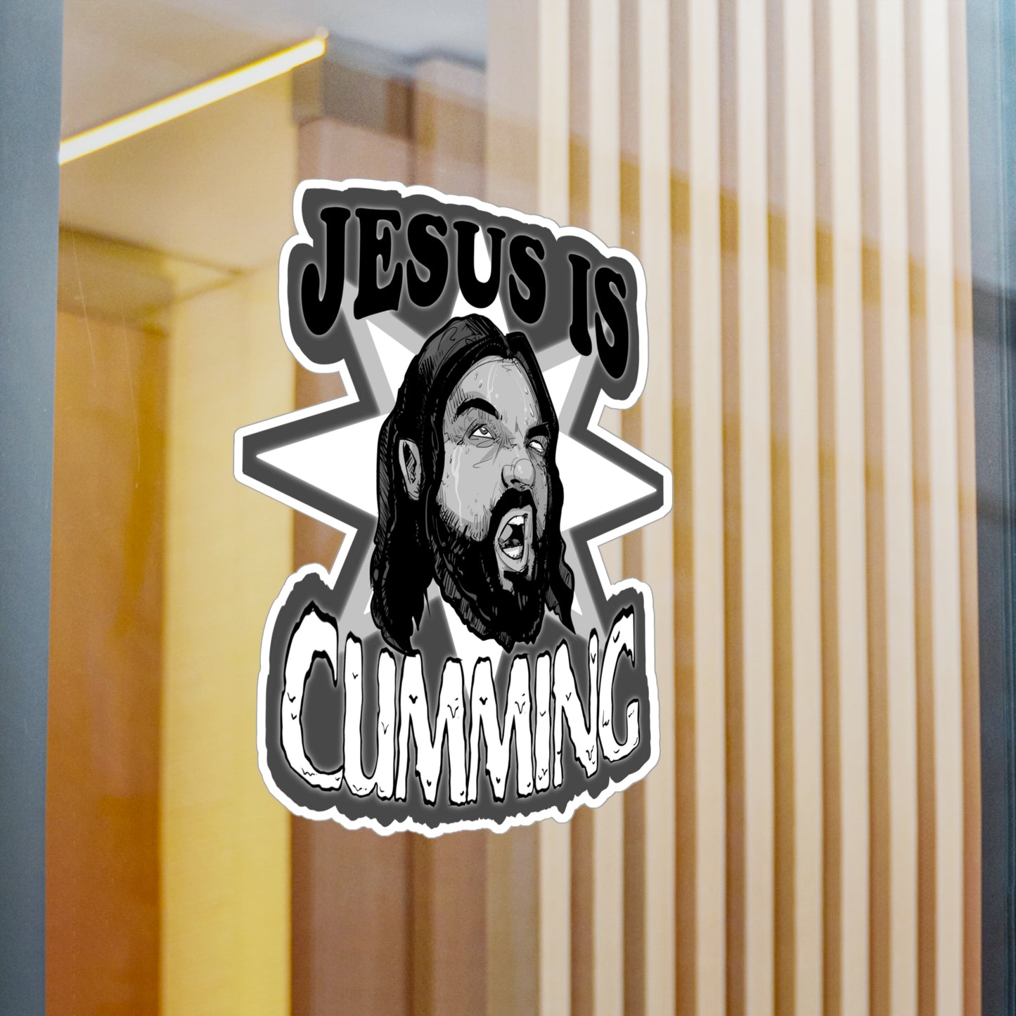 Jesus Is Coming Kiss-Cut Vinyl Decal