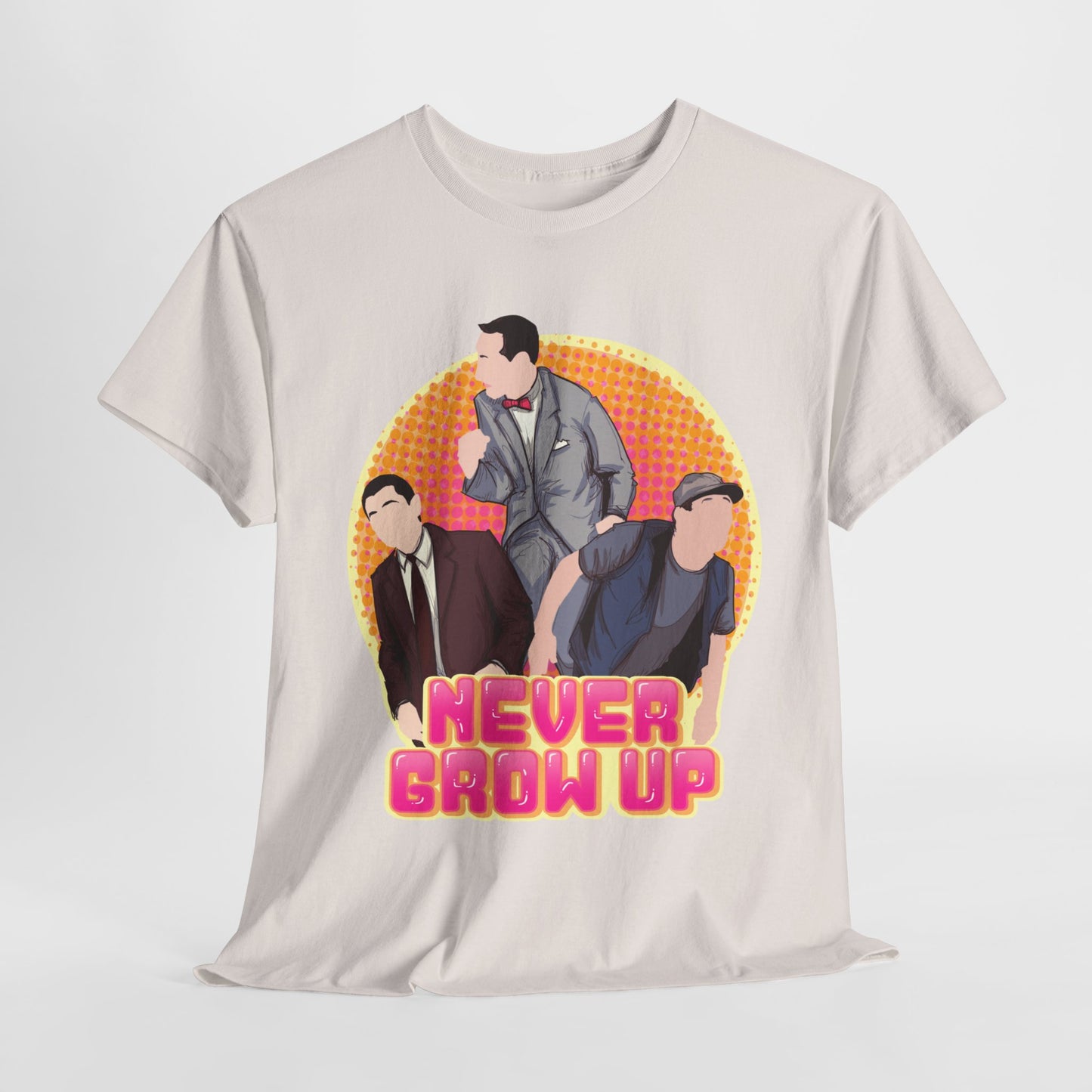 Never Grow Up Unisex Heavy Cotton Tee