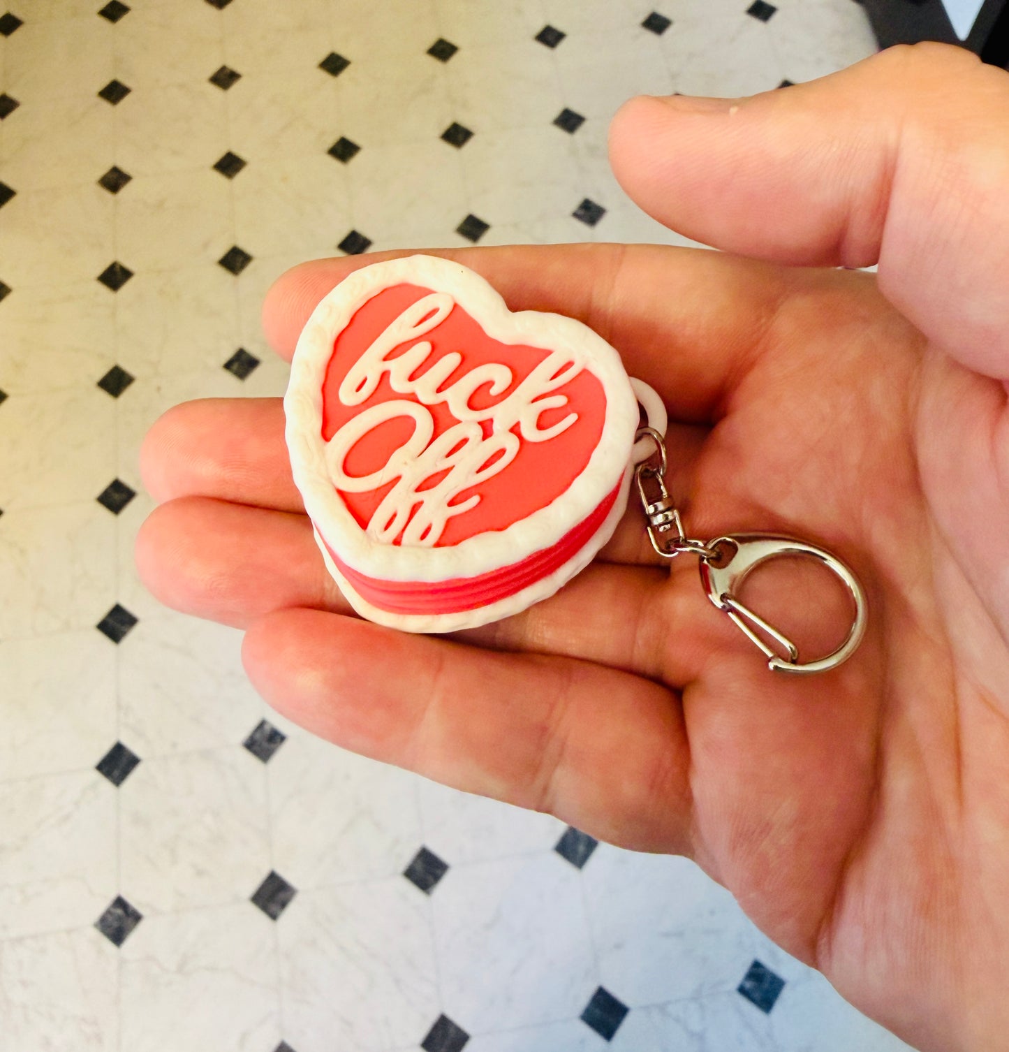 Cake Fidget Clicker Keychain 3D Print