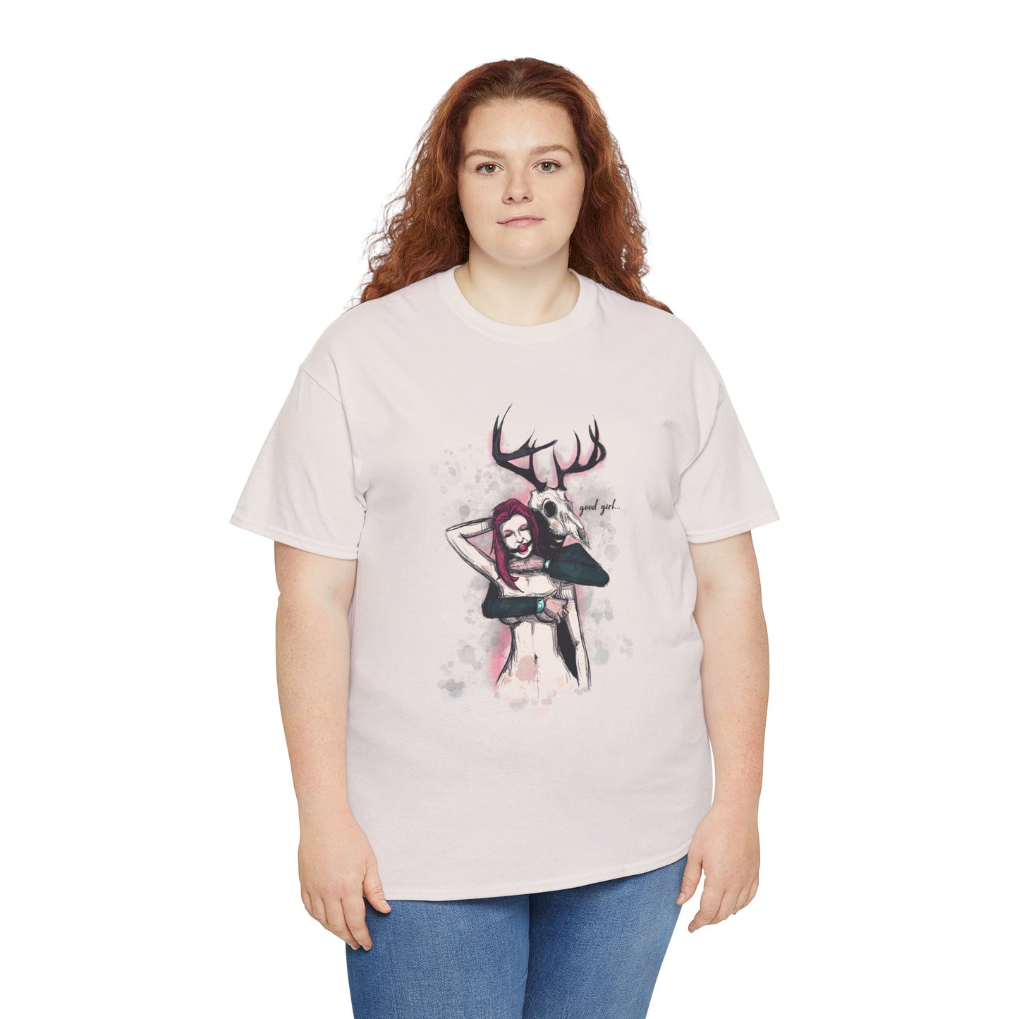 Deer Daddy Series 3: Good Girl Unisex Heavy Cotton Tee