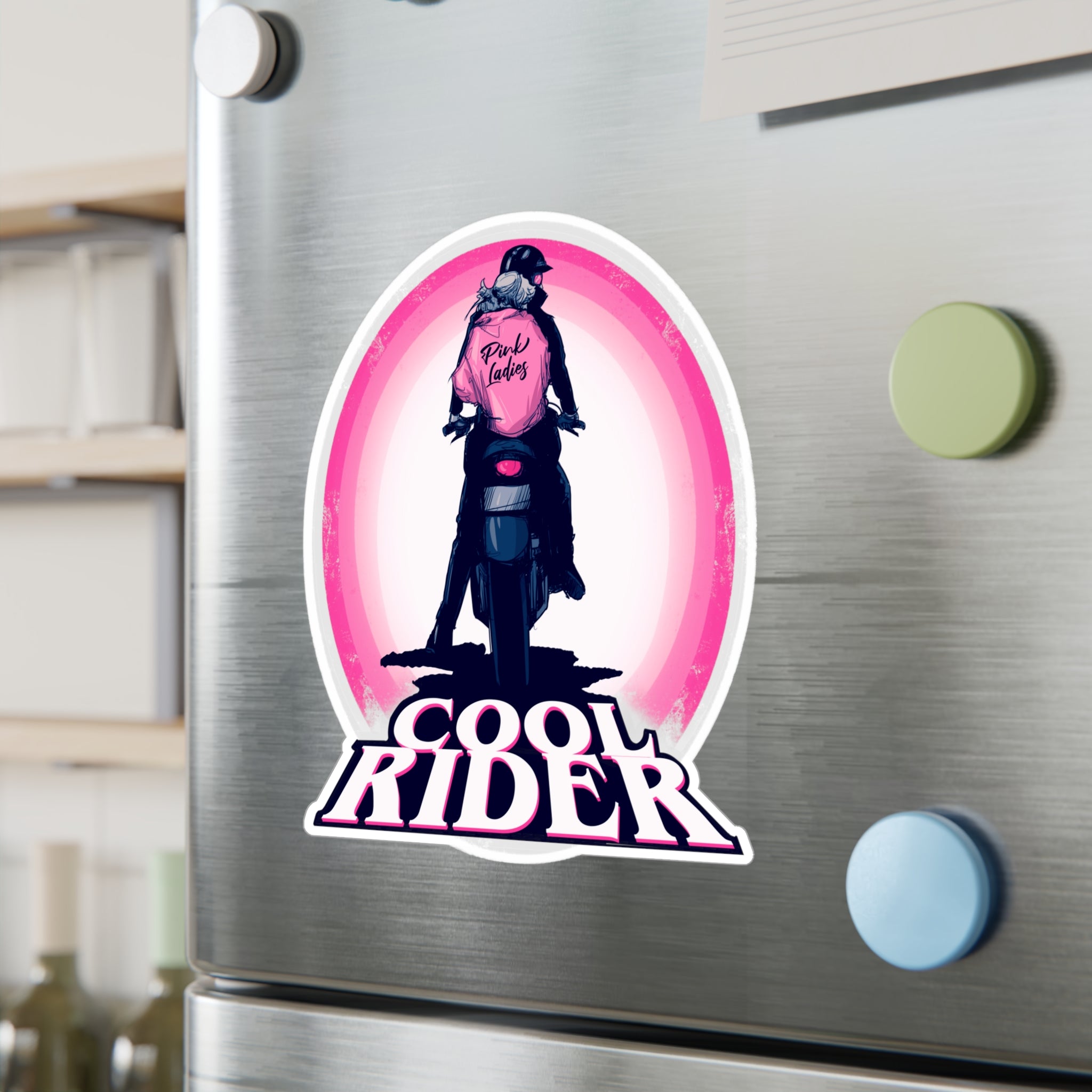 Cool Rider Kiss-Cut Vinyl Decal – Ludwig Van Bacon