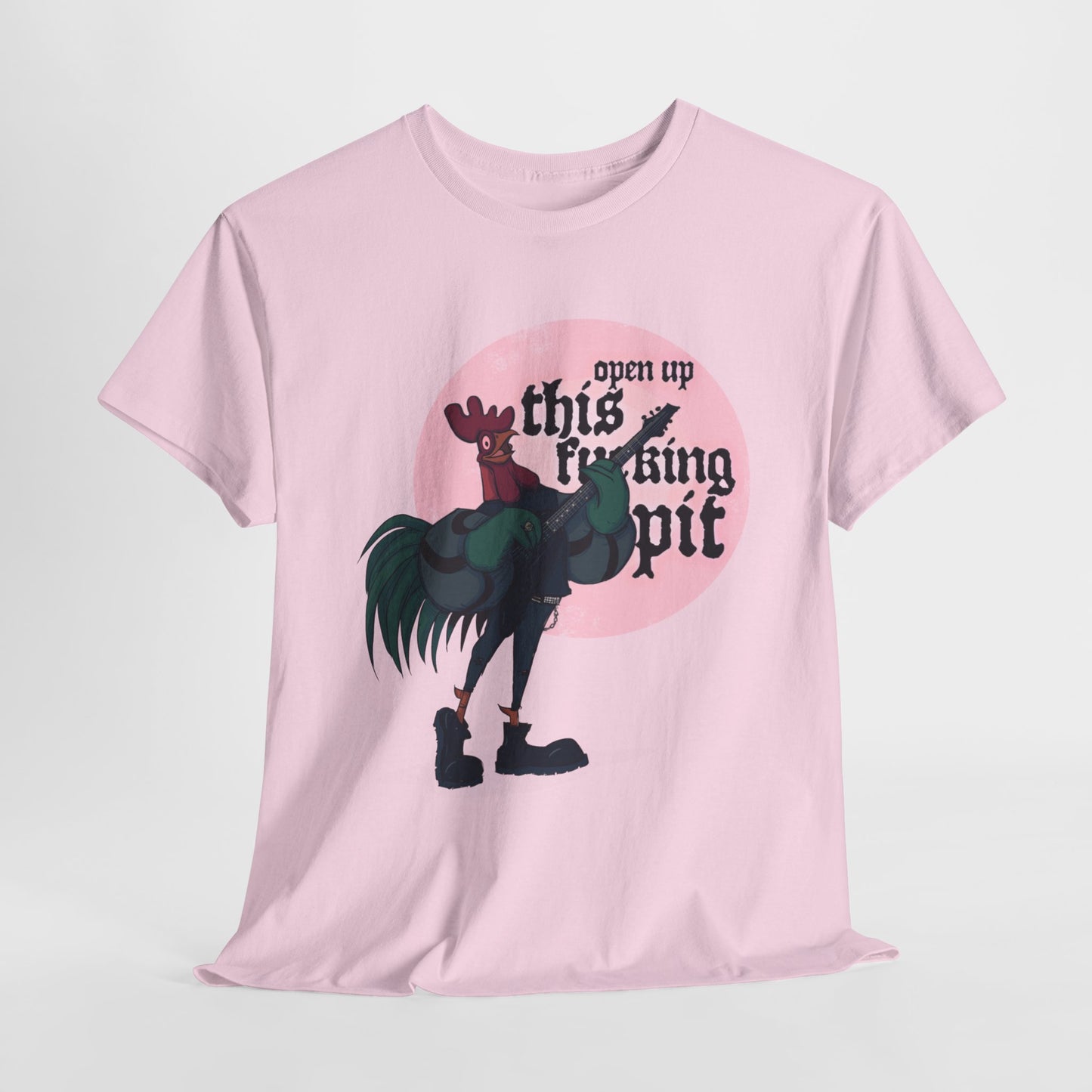 Open Up This Pit Rooster Unisex Heavy Cotton Tee