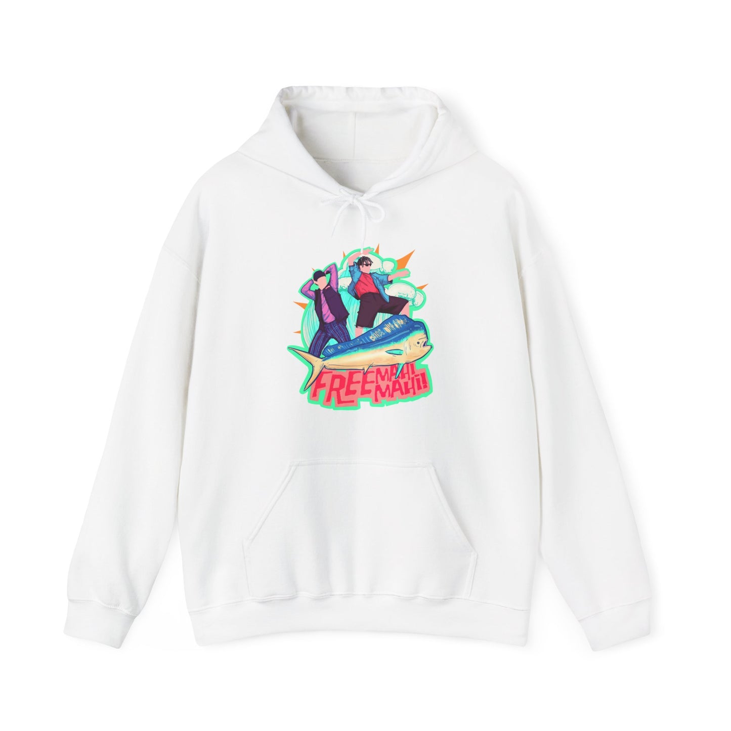 Free Mahi Mahi Unisex Heavy Blend Hooded Sweatshirt