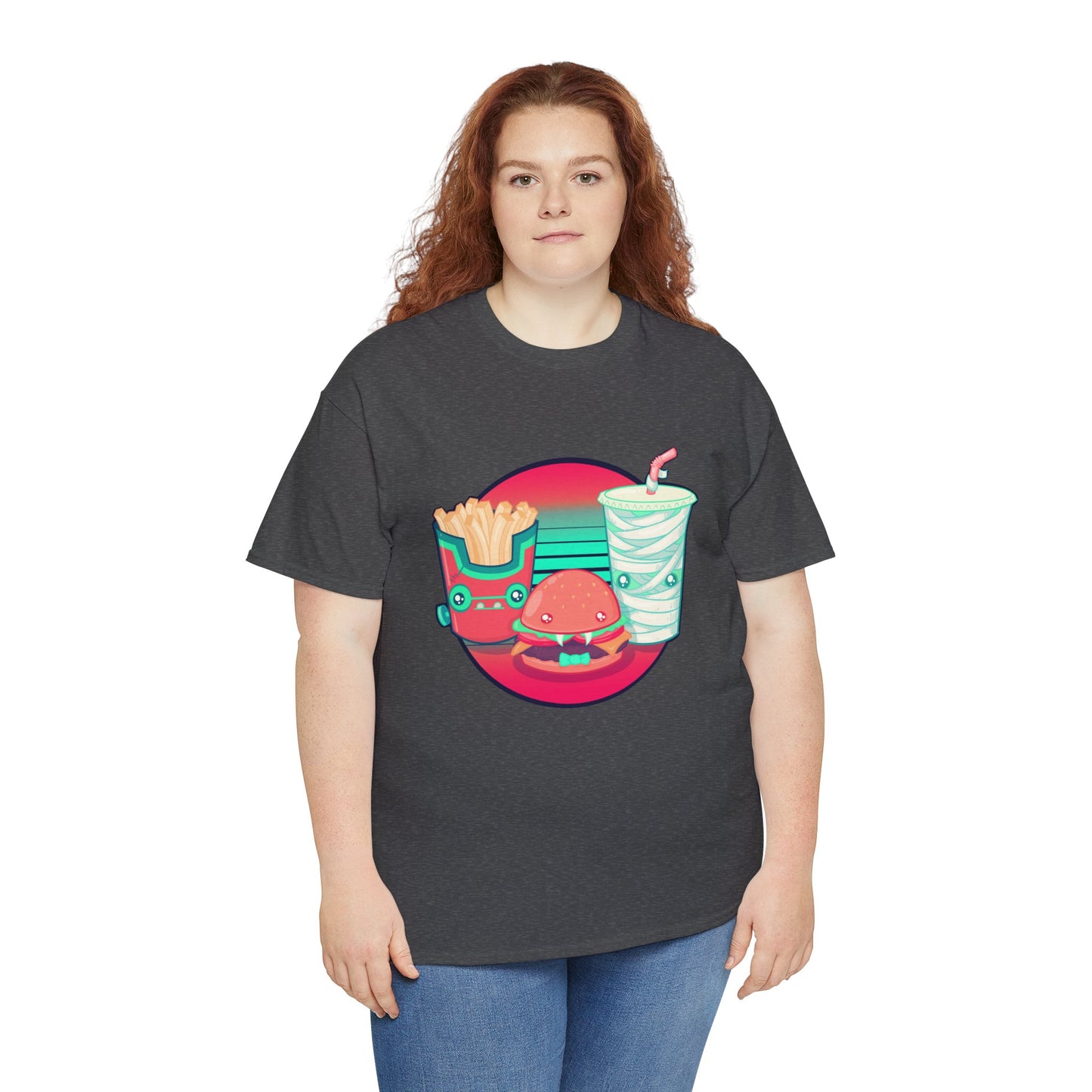 Spooky Fast Food Unisex Heavy Cotton Tee