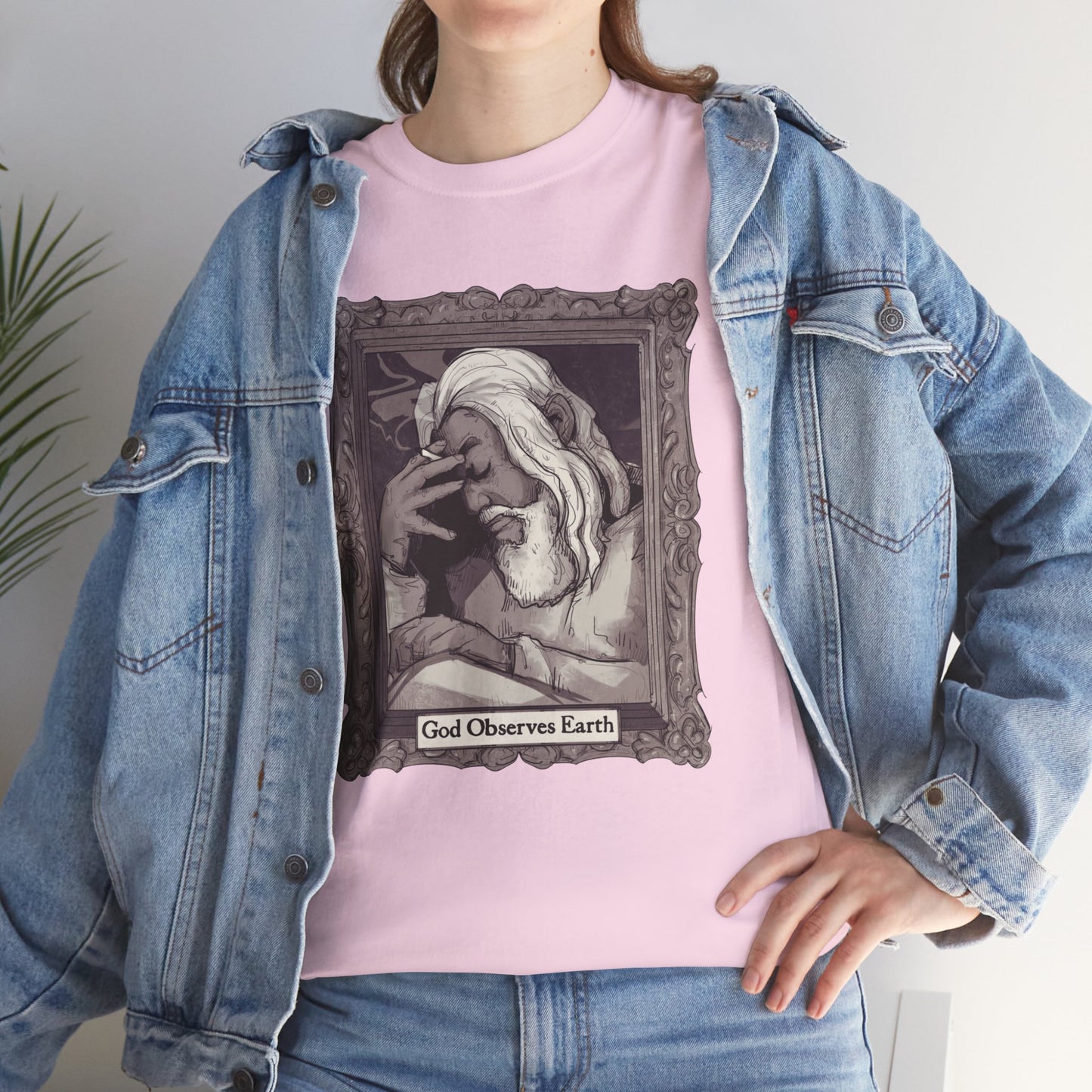God Observes Earth Unisex Heavy Cotton Tee