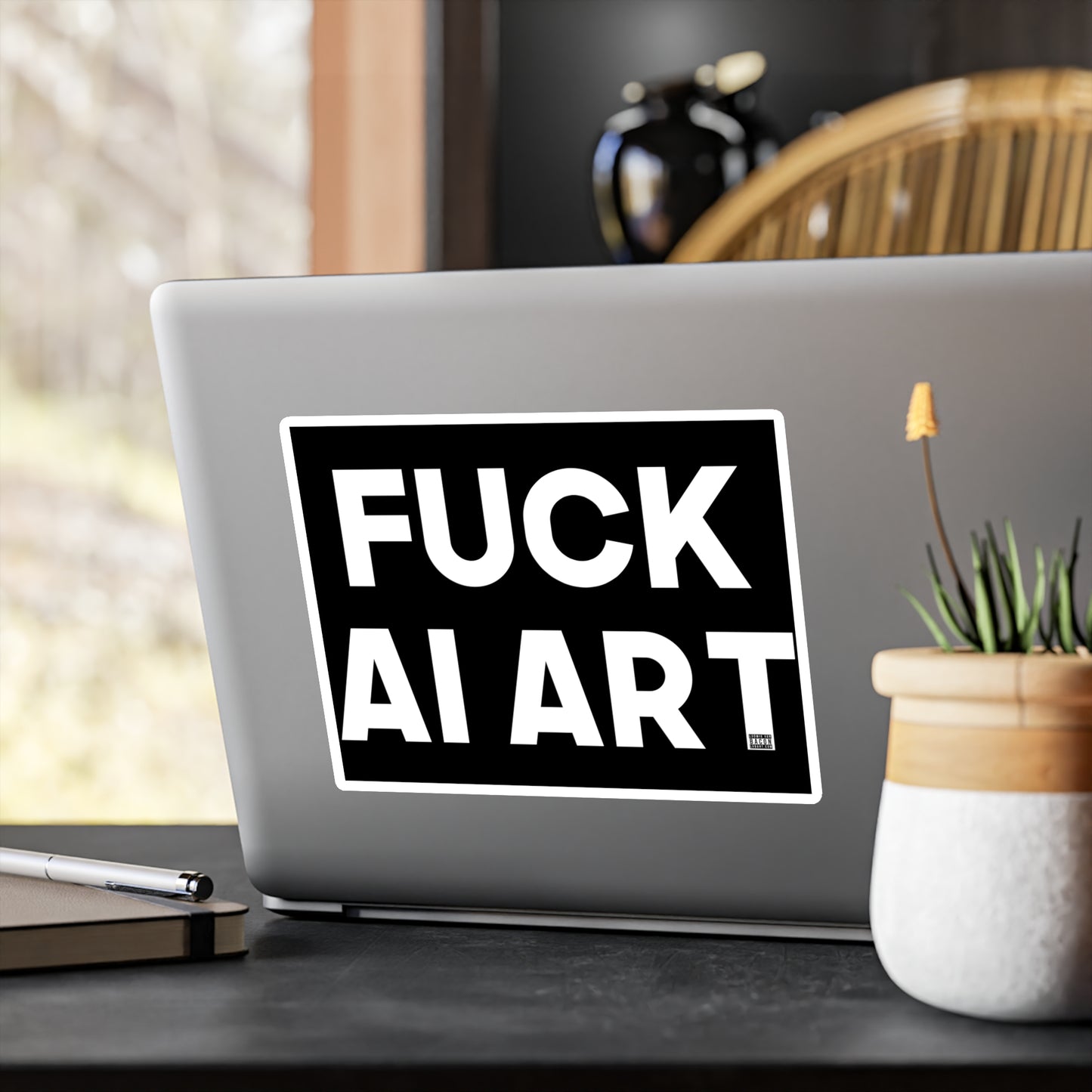 Fuck AI Art Kiss-Cut Vinyl Decal
