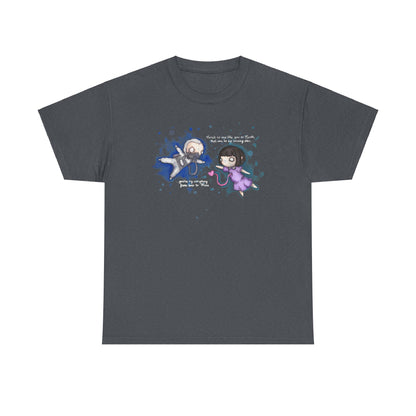 From Here To Mars (White Text) Unisex Heavy Cotton Tee