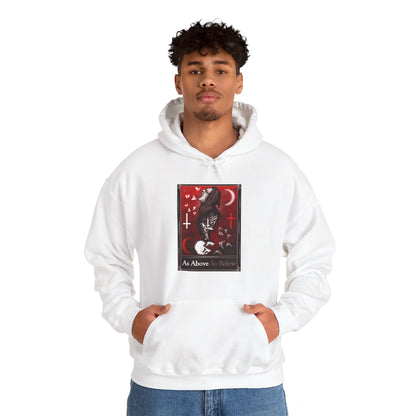 As Above So Below Tarot Unisex Heavy Blend Hooded Sweatshirt
