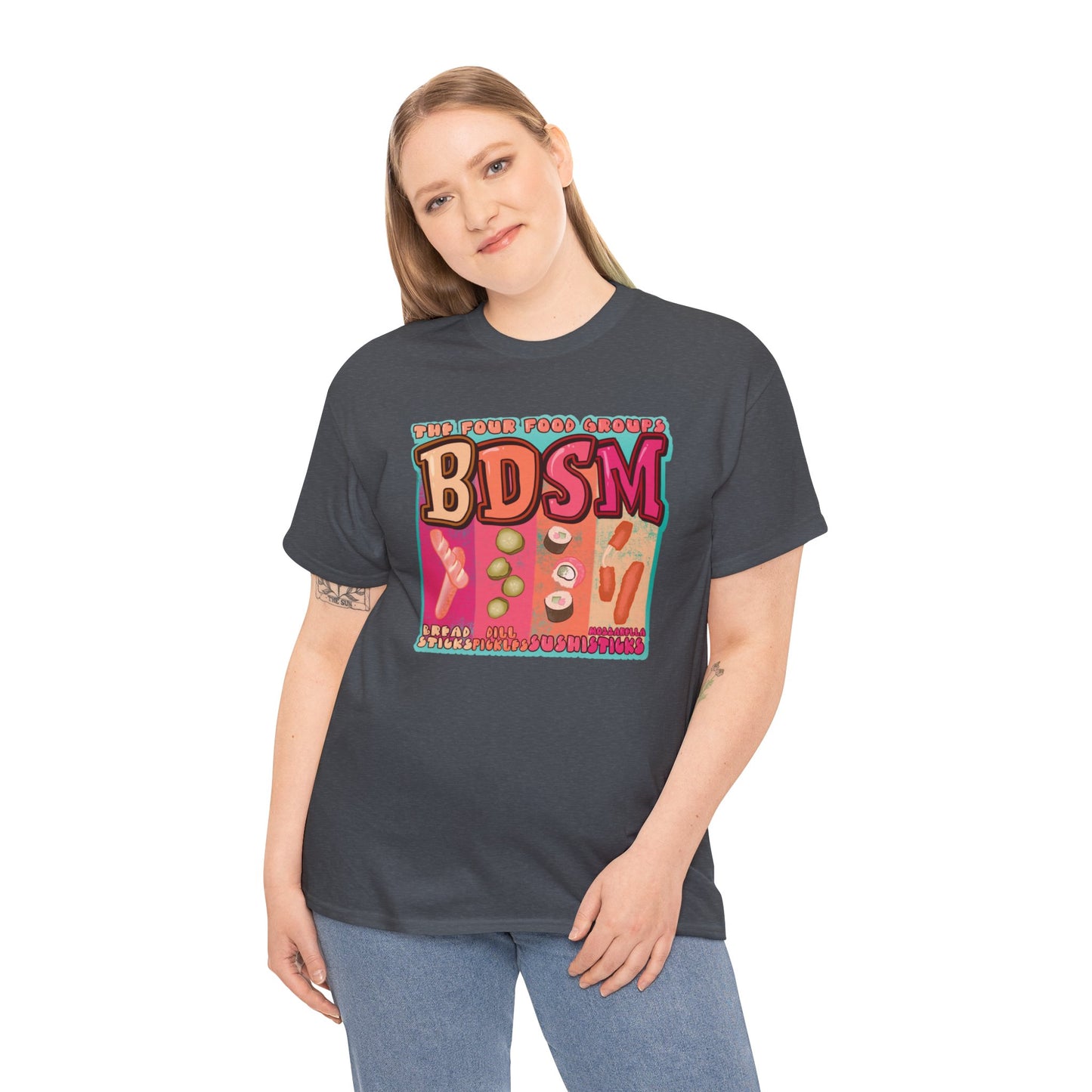 Four Food Groups Unisex Heavy Cotton Tee