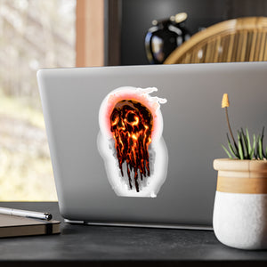 Elemental Skull Fire Kiss-Cut Vinyl Decal