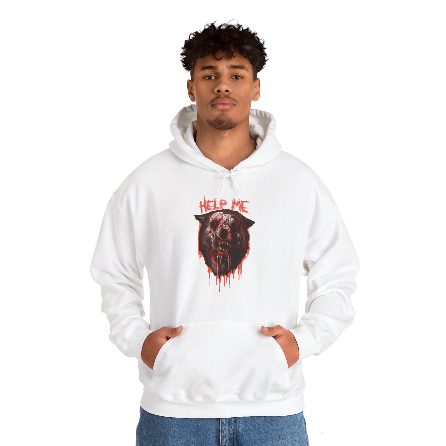 Shimmer Bear Unisex Heavy Blend Hooded Sweatshirt