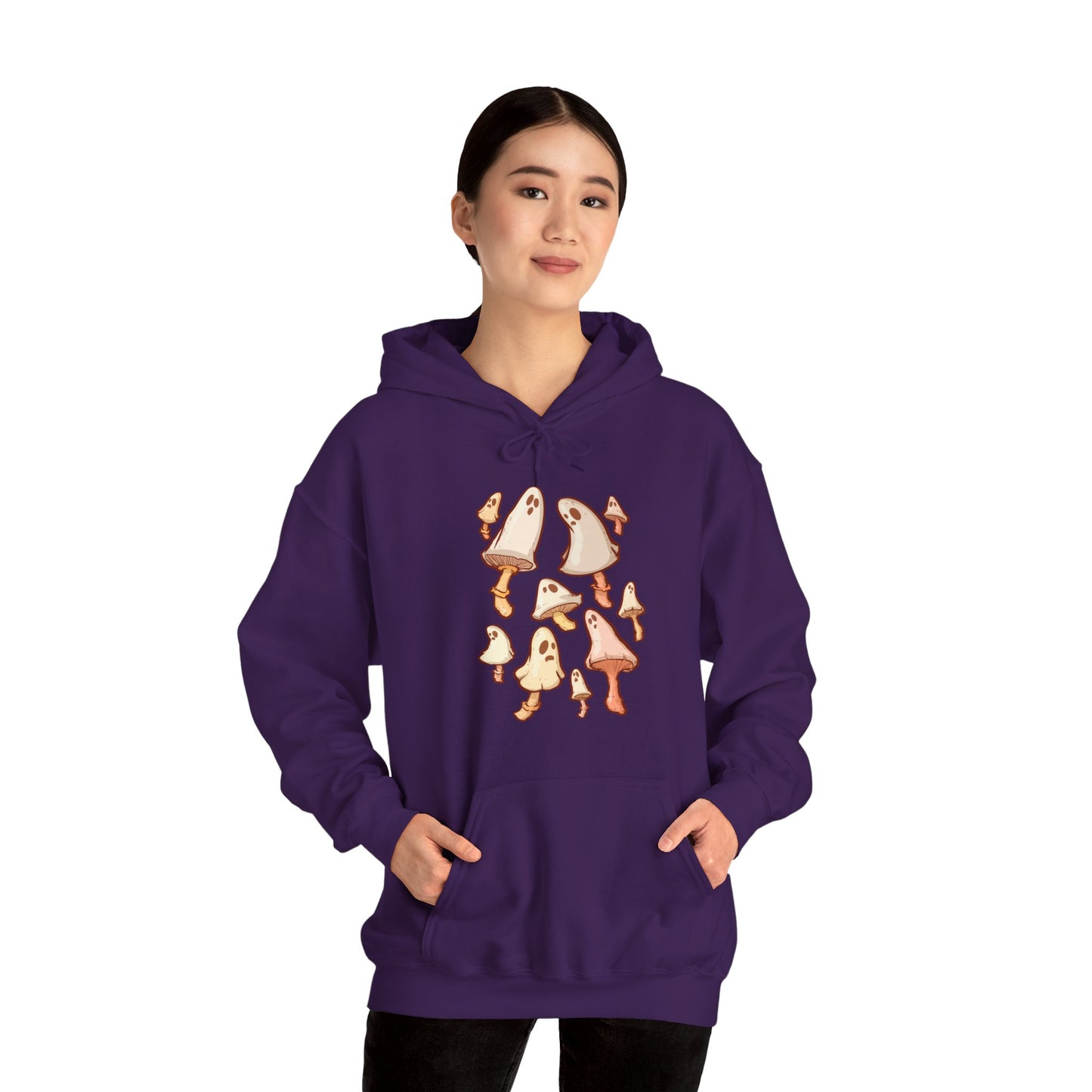 Spooky Mushrooms Unisex Heavy Blend Hooded Sweatshirt