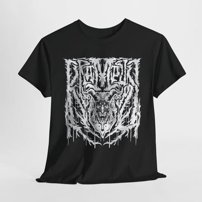 Krampus Metal White Unisex Heavy Cotton Tee