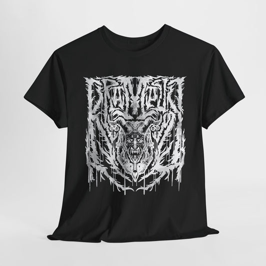 Krampus Metal White Unisex Heavy Cotton Tee