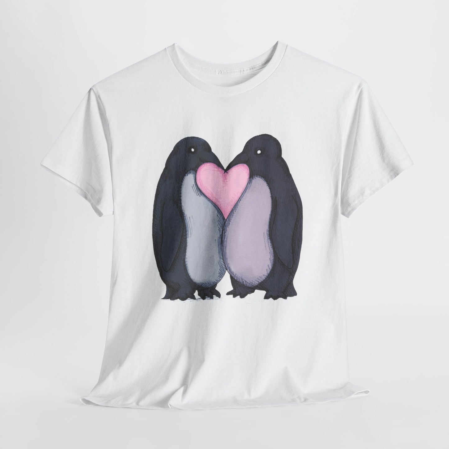 Penguin Kiss Unisex Heavy Cotton Tee