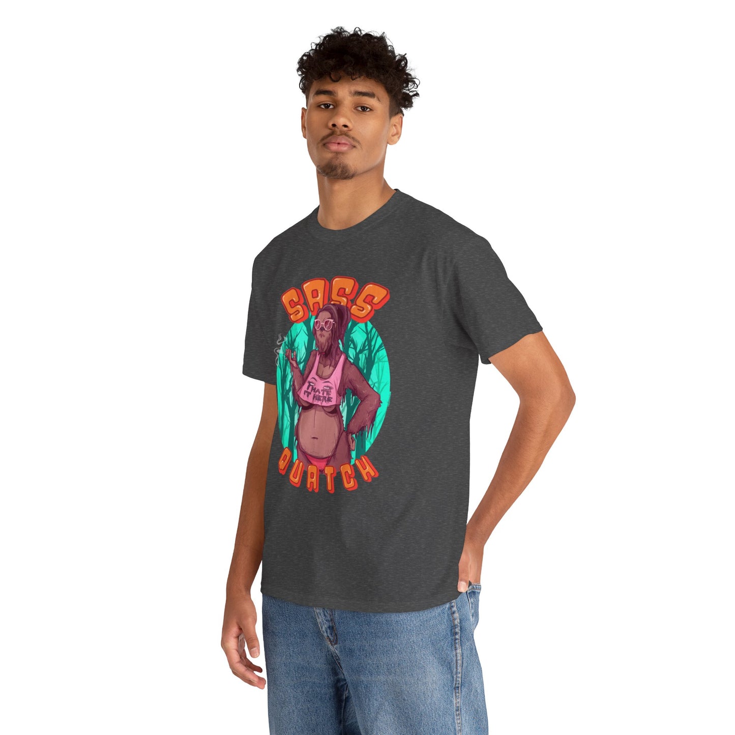 Sass Quatch Unisex Heavy Cotton Tee