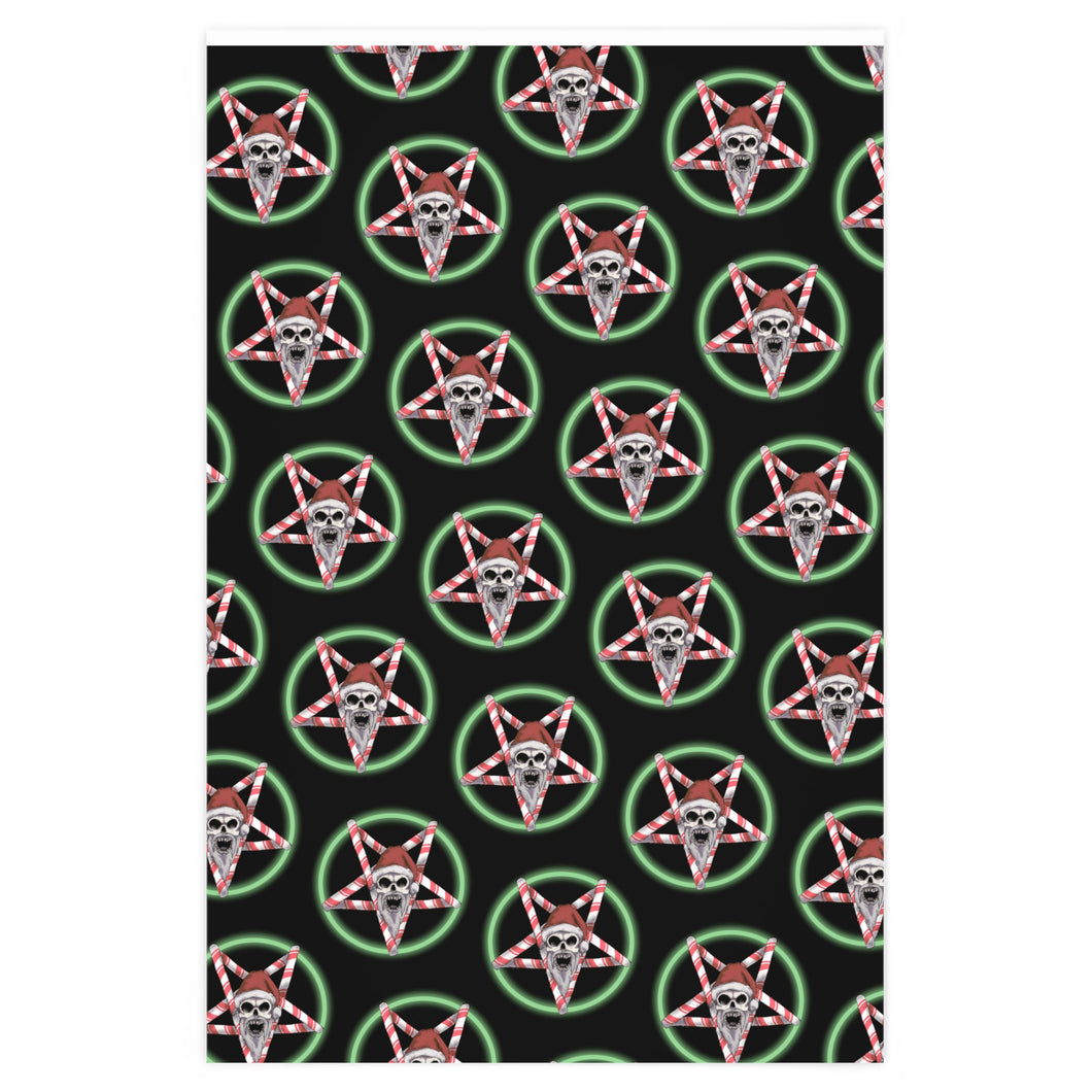 Christmas Pentagram Wrapping Paper