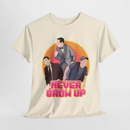 Never Grow Up Unisex Heavy Cotton Tee