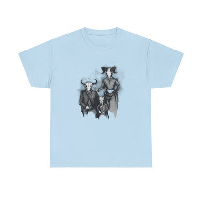 Family Portrait Unisex Heavy Cotton Tee