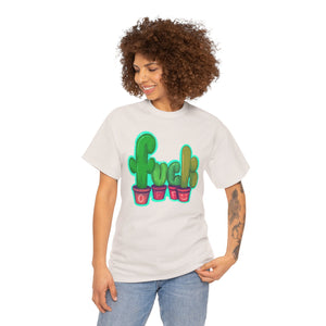 Rude Succulents Unisex Heavy Cotton Tee