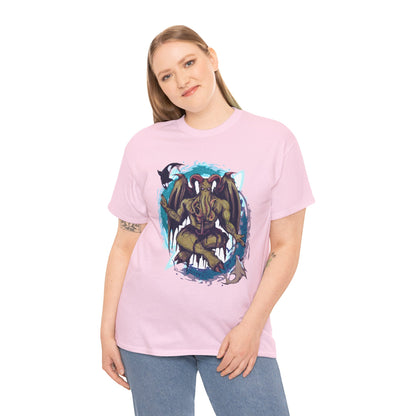 Baphomet Cthulhu Unisex Heavy Cotton Tee