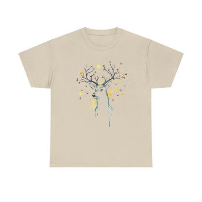Tree Deer Unisex Heavy Cotton Tee