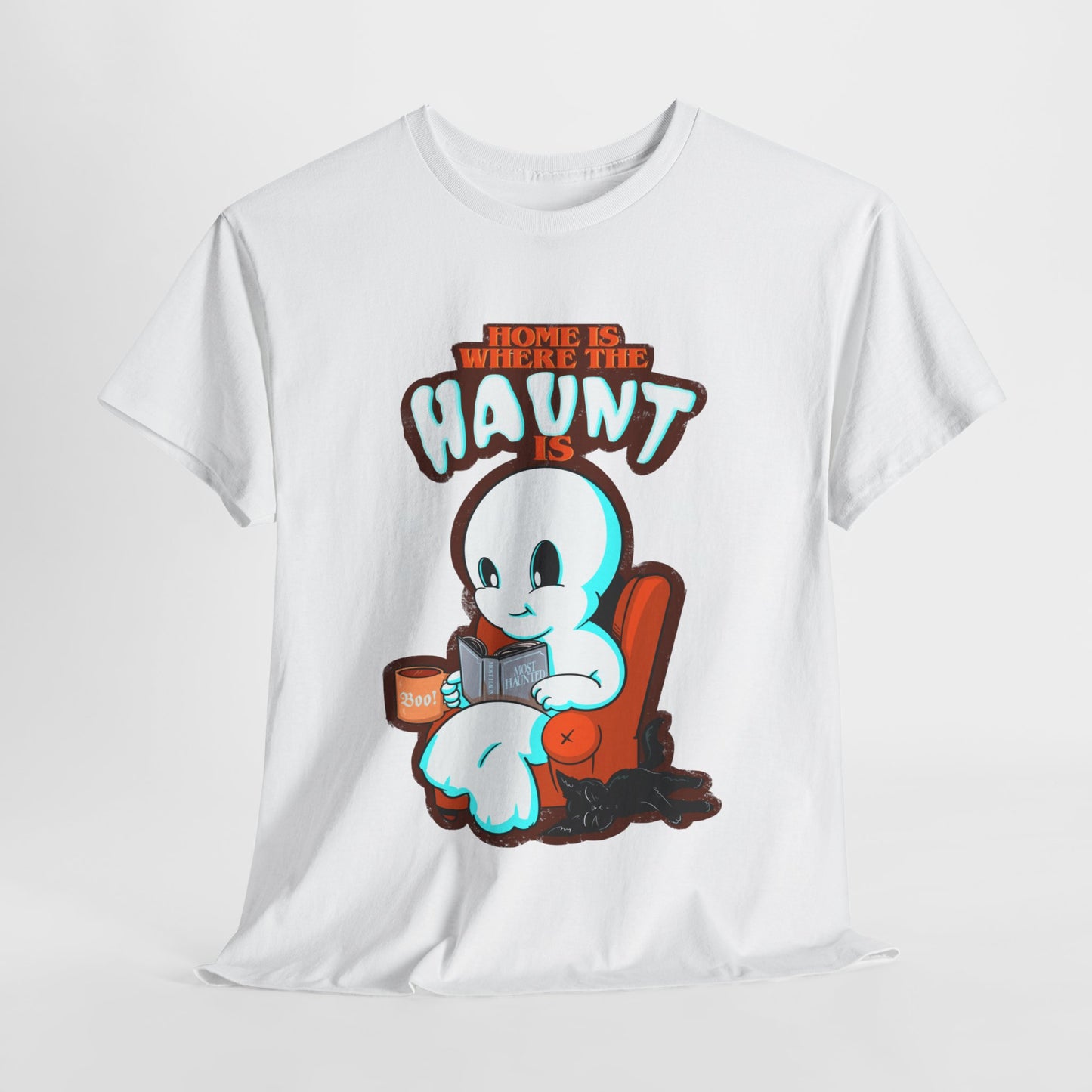 Home Is Where The Haunt Is Unisex Heavy Cotton Tee