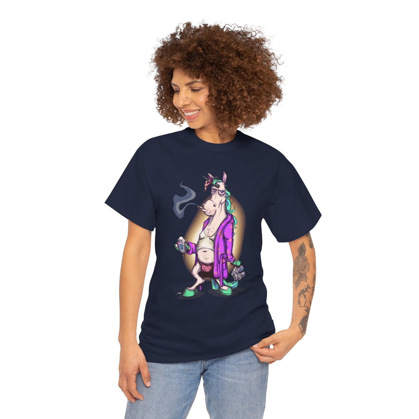 Dontgiveafuckacorn Unisex Heavy Cotton Tee
