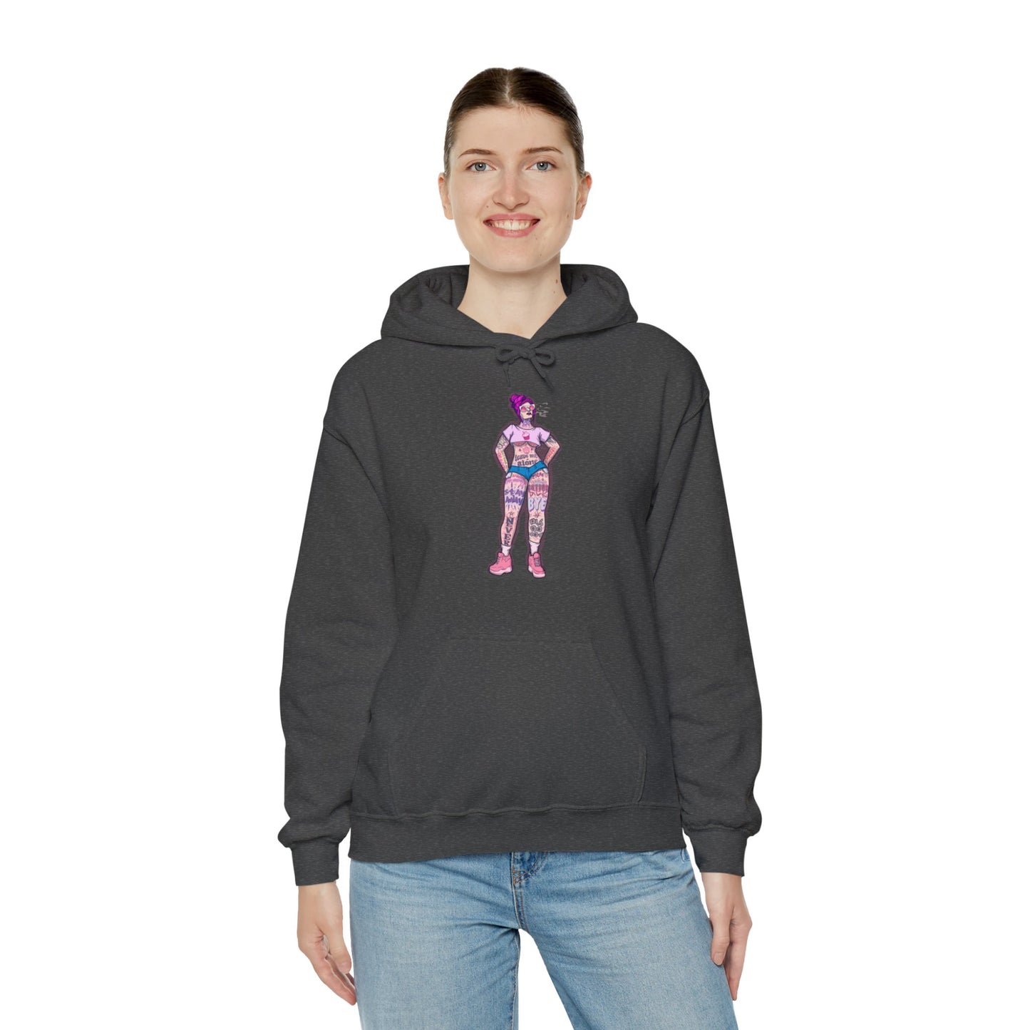 Antisocial Tattoos Unisex Heavy Blend Hooded Sweatshirt