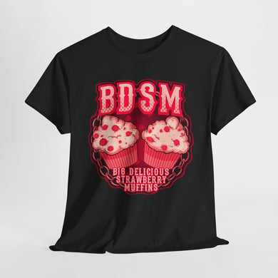 Big Delicious Strawberry Muffins Unisex Heavy Cotton Tee