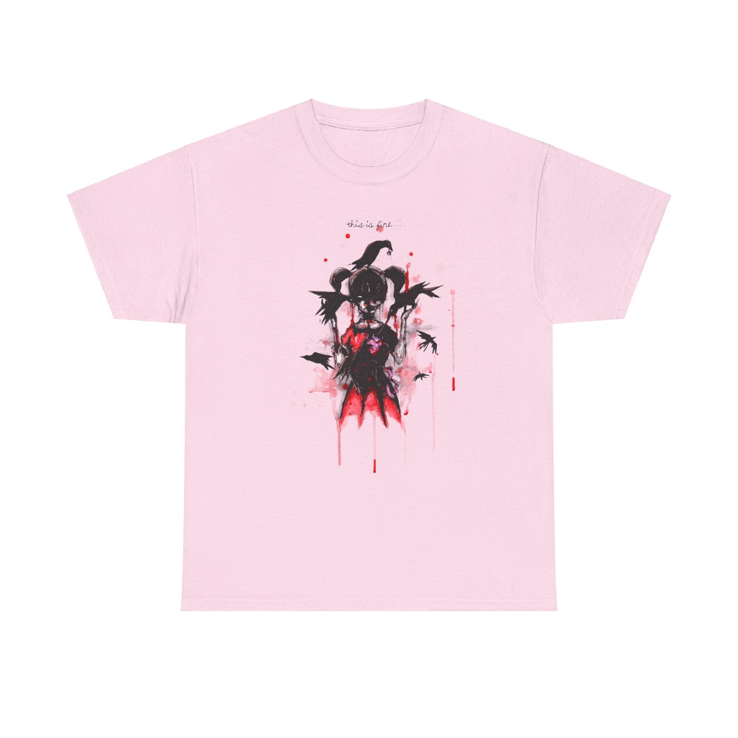 This Is Fine Unisex Heavy Cotton Tee