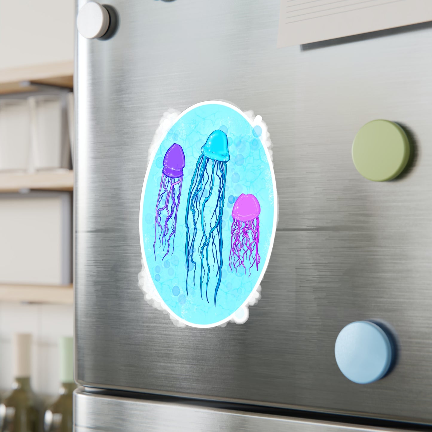 Jellyfish Varieties Kiss-Cut Vinyl Decal