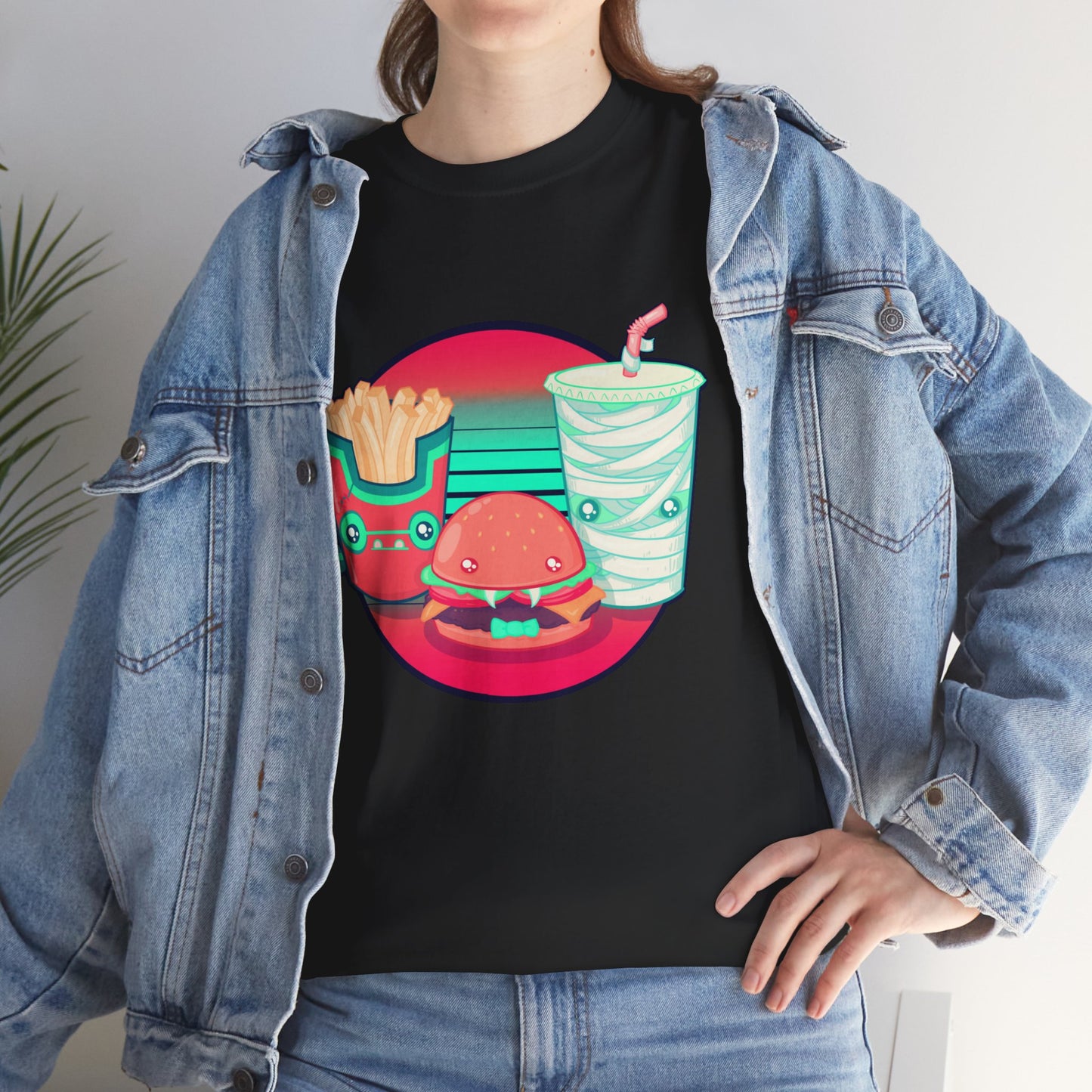Spooky Fast Food Unisex Heavy Cotton Tee