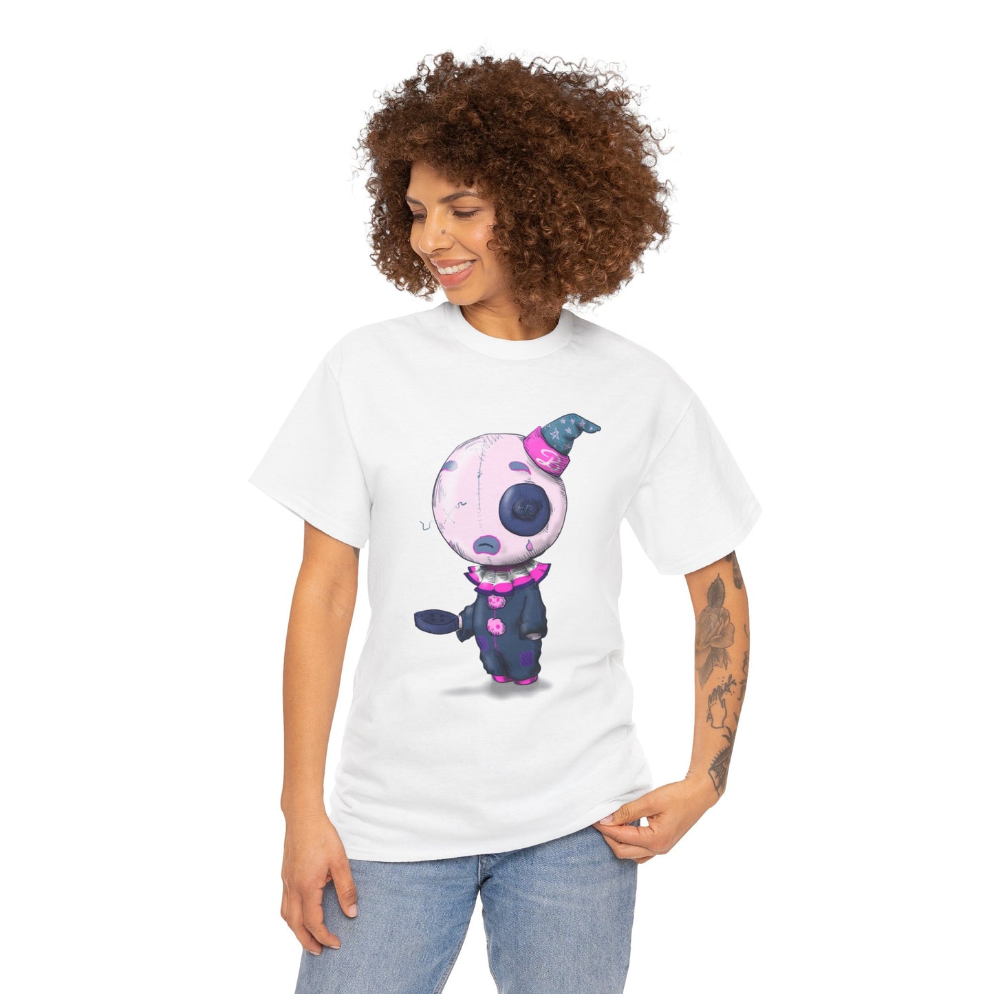 Buttons The Clown Unisex Heavy Cotton Tee
