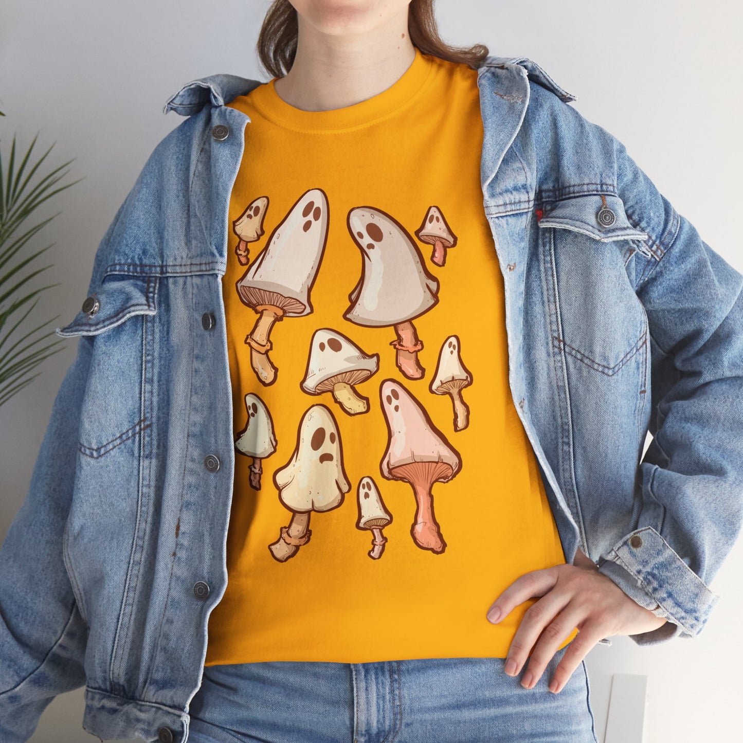 Spooky Mushrooms Unisex Heavy Cotton Tee