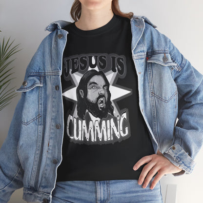 Jesus Is Cumming Unisex Heavy Cotton Tee