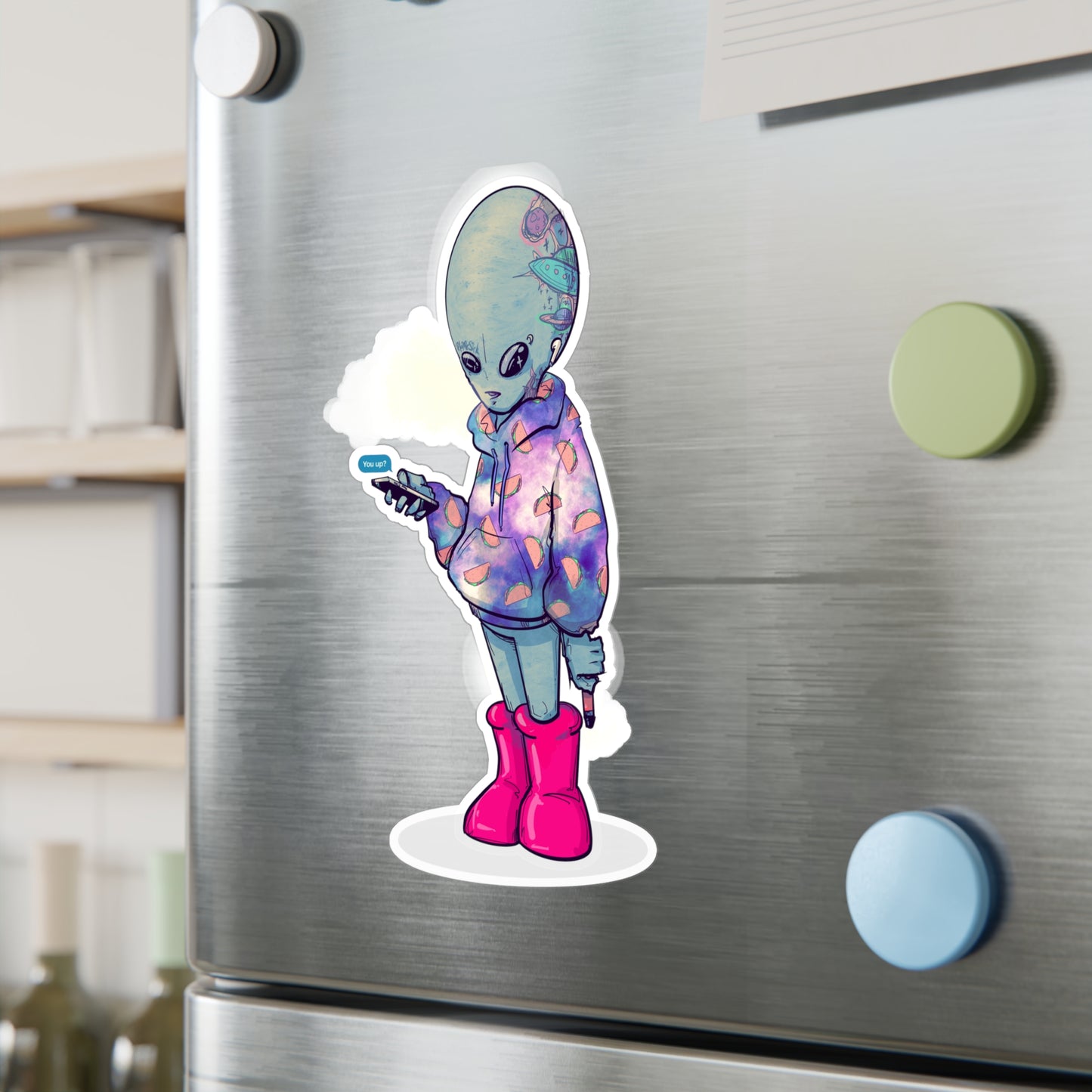 Earth Alien Kiss-Cut Vinyl Decal