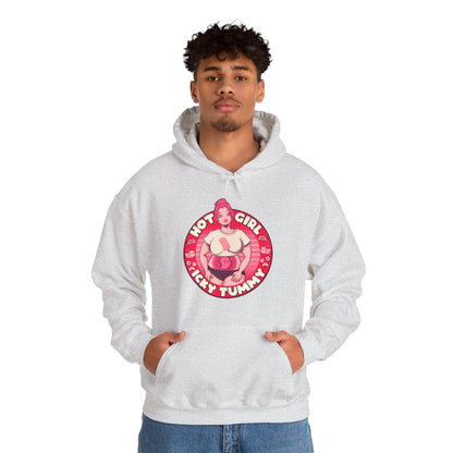 Hot Girl Icky Tummy Unisex Heavy Blend Hooded Sweatshirt
