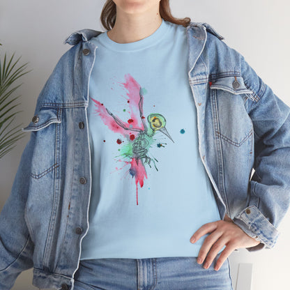 Watercolor Hummingbird Unisex Heavy Cotton Tee