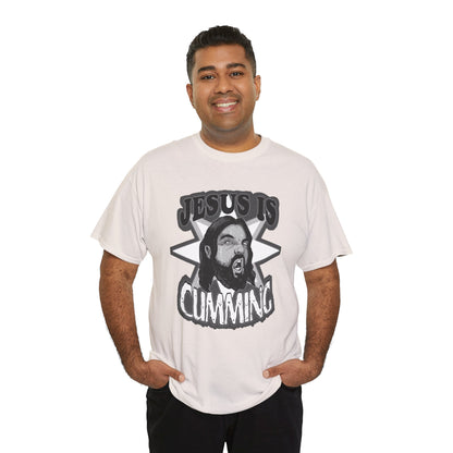 Jesus Is Cumming Unisex Heavy Cotton Tee