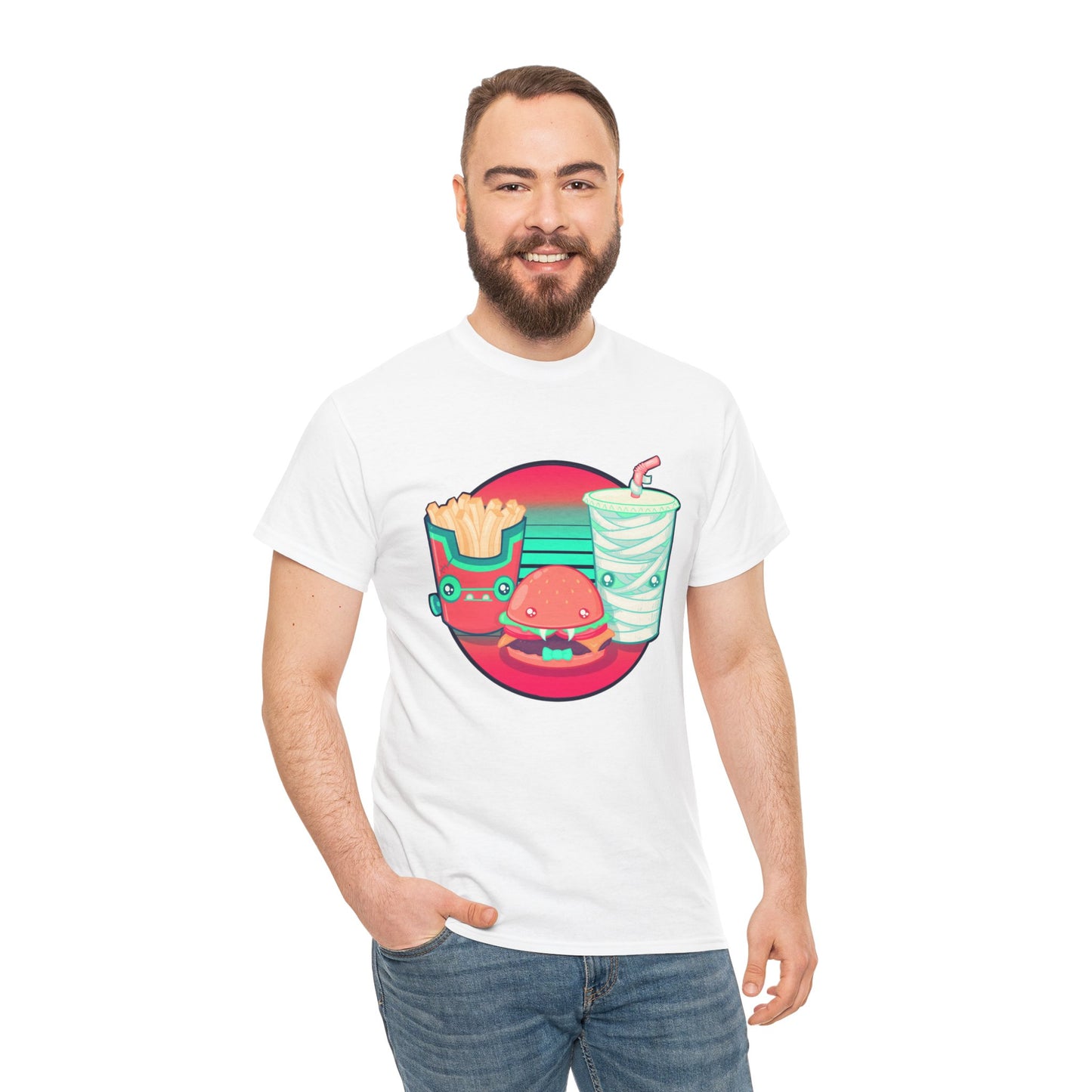 Spooky Fast Food Unisex Heavy Cotton Tee